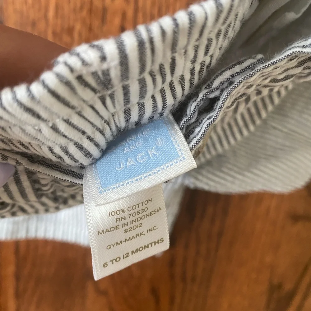 Janie and Jack Navy & White Stripe Shorts - Toddler Size 6-12 months
